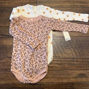 2 Rylee + Cru Longsleeve Onesies 6-10 months